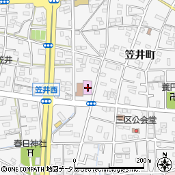 静岡県浜松市中央区笠井町861周辺の地図