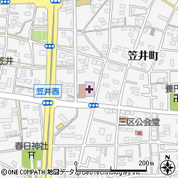 浜松市役所　東区役所協働センター笠井協働センター証明・届出周辺の地図