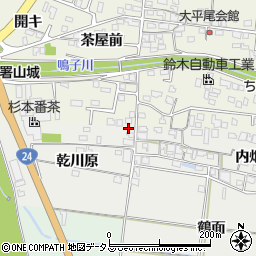 京都府木津川市山城町北河原乾川原1周辺の地図