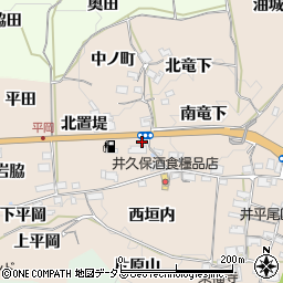 京都府木津川市加茂町井平尾南置堤23-1周辺の地図