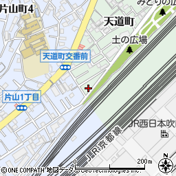 大阪府吹田市天道町1-19周辺の地図