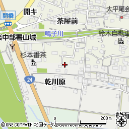 京都府木津川市山城町北河原乾川原6周辺の地図