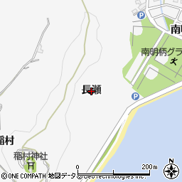 愛知県蒲郡市西浦町（長瀬）周辺の地図