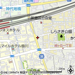 静岡県掛川市上張523周辺の地図