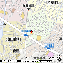 アカカベ薬局　寝屋川池田店周辺の地図