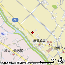 勝間田郵便局周辺の地図