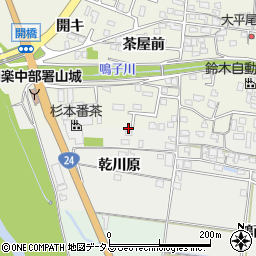 京都府木津川市山城町北河原乾川原7周辺の地図