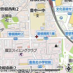 エディオン豊中曽根店周辺の地図