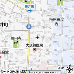 静岡県浜松市中央区笠井町61周辺の地図