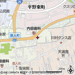三重県伊賀市上野農人町571-1周辺の地図