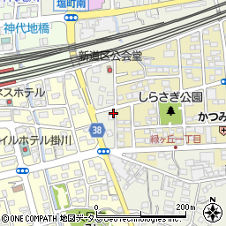 静岡県掛川市上張527周辺の地図