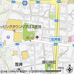 静岡県浜松市中央区笠井町1210周辺の地図