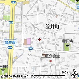 静岡県浜松市中央区笠井町867周辺の地図
