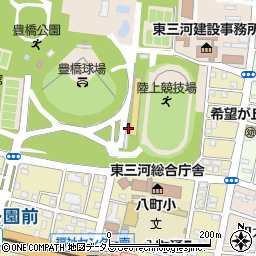 豊橋公園トイレ６周辺の地図