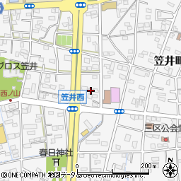 静岡県浜松市中央区笠井町967周辺の地図