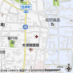 静岡県浜松市中央区笠井町60周辺の地図
