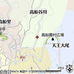 京都府京田辺市高船谷川周辺の地図