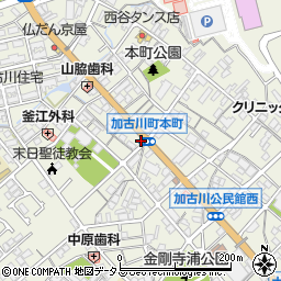 兵庫県加古川市加古川町本町334周辺の地図
