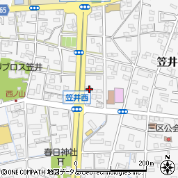静岡県浜松市中央区笠井町969周辺の地図