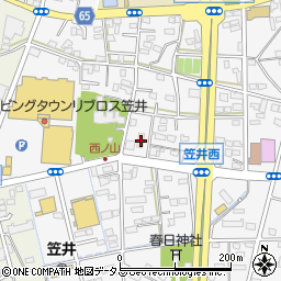 静岡県浜松市中央区笠井町1211周辺の地図