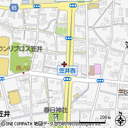 静岡県浜松市中央区笠井町971周辺の地図