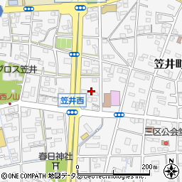 静岡県浜松市中央区笠井町968周辺の地図