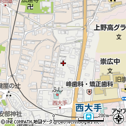 三重県伊賀市上野西大手町3688周辺の地図
