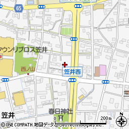 静岡県浜松市中央区笠井町1222周辺の地図