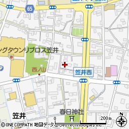 静岡県浜松市中央区笠井町1215周辺の地図