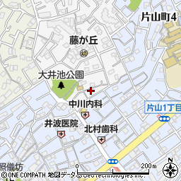 大阪府吹田市藤が丘町2-15周辺の地図