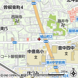 大阪信用金庫豊中支店周辺の地図