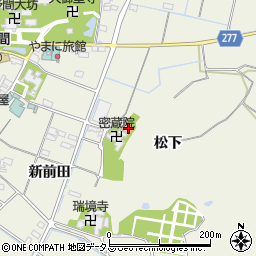 愛知県知多郡美浜町野間松下周辺の地図