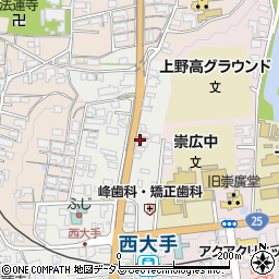 三重県伊賀市上野西大手町3733周辺の地図