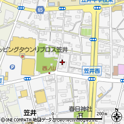 静岡県浜松市中央区笠井町1209周辺の地図