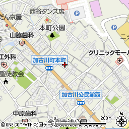 兵庫県加古川市加古川町本町18-23周辺の地図