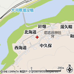 京都府南山城村（相楽郡）南大河原（半在）周辺の地図