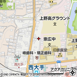 三重県伊賀市上野西大手町3748周辺の地図