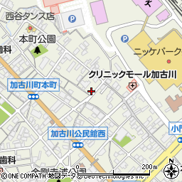 兵庫県加古川市加古川町本町418周辺の地図