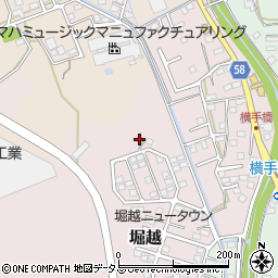 静岡県袋井市堀越1676周辺の地図