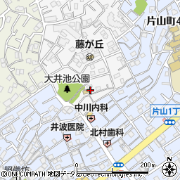 大阪府吹田市藤が丘町3周辺の地図