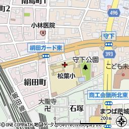 松葉校区市民館周辺の地図