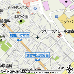 兵庫県加古川市加古川町本町4周辺の地図