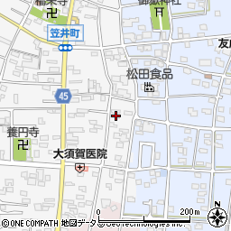 静岡県浜松市中央区笠井町56周辺の地図