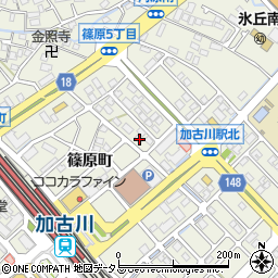 兵庫県加古川市加古川町篠原町33周辺の地図