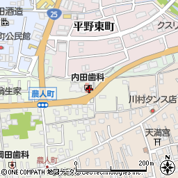 三重県伊賀市上野農人町566-4周辺の地図