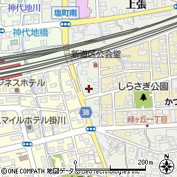 静岡県掛川市上張526周辺の地図