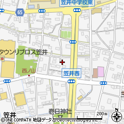 静岡県浜松市中央区笠井町1219周辺の地図