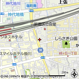 静岡県掛川市上張524周辺の地図