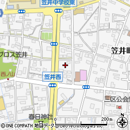 静岡県浜松市中央区笠井町982周辺の地図