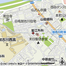 兵庫県加古川市加古川町本町129周辺の地図